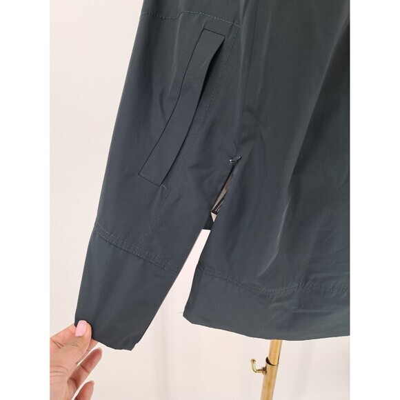 Eileen Fisher Womens Pullover Anorak Jacket Quarter 1/4 Zip Black Green Size XXS - Picture 7 of 9